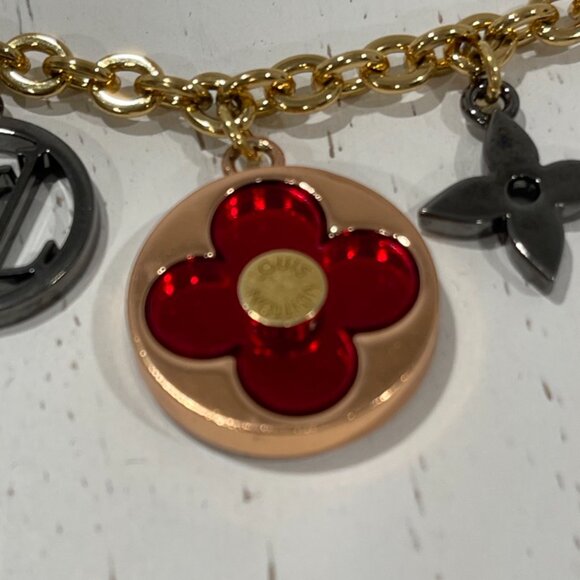 Louis Vuitton Flash Flower Bag Charm/Key Holder Metal Plexiglass (JB1309) - Picture 4 of 8